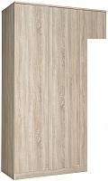 Шкаф распашной Евва Турин ТР-3D-01/S (дуб сонома)