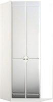 Шкаф распашной Аквилон Азалия №23 с зеркалом (бодега белый)