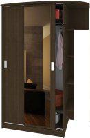 Шкаф распашной Кортекс-мебель Лагуна ШК04-01 правая консоль (венге)