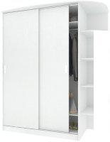 Шкаф распашной Кортекс-мебель Лагуна ШК05-00 правая консоль (белый)