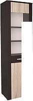 Шкаф-пенал Интерлиния Коламбия КЛ-5-1 (дуб венге/дуб серый)