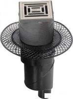 Трап/канал Berges Wasserhaus Platz Uno 100x100 090069 (матовый хром)