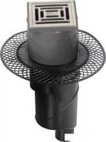 Трап/канал Berges Wasserhaus Platz Uno 150x150 090070 (матовый хром)