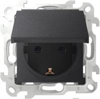 Розетка Simon 2450448-038 (графит)