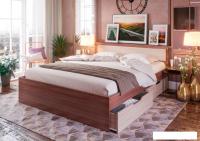 Кровать Стендмебель Гармония КР 605 200x140 (ясень шимо светлый/ясень шимо темный)