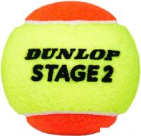 Набор теннисных мячей Dunlop Stage 2 (3 шт, оранжевый)