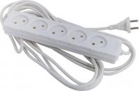 Удлинитель Electraline 62009 (5 м, белый)