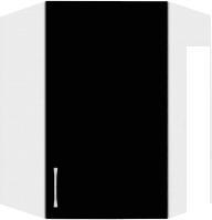 Шкаф навесной Кортекс-мебель Корнелия Лира ВШУ угловой (черный)