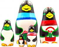 Развивающая игра Брестская Матрешка В виде фигурок милых пингвинов (набор 5 шт)
