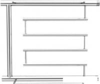 Полотенцесушитель Ростела Степ ДУ-32 1 1/4" 50x80 см