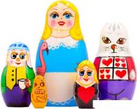 Развивающая игра Брестская Матрешка Алиса в стране чудес (набор 5 шт)