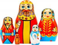Развивающая игра Брестская Матрешка Сказка о царе Салтане (набор 5 шт)