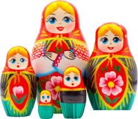 Развивающая игра Брестская Матрешка В белорусском традиционном костюме (набор 5 шт)