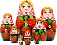 Развивающая игра Брестская Матрешка В сарафане с клубникой (набор 7 шт)