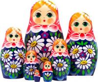 Развивающая игра Брестская Матрешка С букетом ромашек (набор 7 шт)