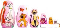 Развивающая игра Брестская Матрешка С кошками Диснея (набор 7 шт)