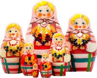 Развивающая игра Брестская Матрешка С колосками и васильками (набор 7 шт)