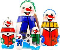 Развивающая игра Брестская Матрешка Снеговик (набор 5 шт)