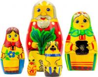 Развивающая игра Брестская Матрешка Русская народная сказка Репка (набор 5 шт)