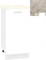 Шкаф напольный Кортекс-мебель Корнелия Лира НШ40р (белый/марсель)