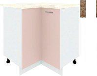 Шкаф напольный Кортекс-мебель Корнелия Лира НШУ угловой (капучино/мадрид)