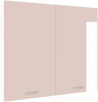 Шкаф навесной Кортекс-мебель Корнелия Лира ВШ80с (капучино)