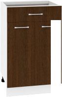 Шкаф напольный Кортекс-мебель Корнелия Лира НШ50р1ш без столешницы (венге)