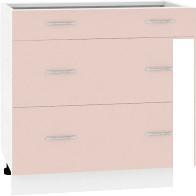 Шкаф напольный Кортекс-мебель Корнелия Лира НШ80р3ш без столешницы (капучино)