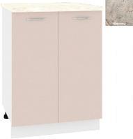 Шкаф напольный Кортекс-мебель Корнелия Лира НШ60р (капучино/марсель)