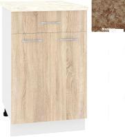 Шкаф напольный Кортекс-мебель Корнелия Лира НШ50р1ш (дуб сонома/мадрид)