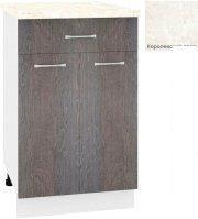 Шкаф напольный Кортекс-мебель Корнелия Лира НШ50р1ш (береза/королевский опал)