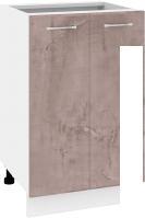 Шкаф напольный Кортекс-мебель Корнелия Лира НШ50р без столешницы (оникс)