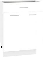 Шкаф напольный Кортекс-мебель Корнелия Лира НШ60р1ш без столешницы (белый)