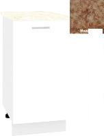 Шкаф напольный Кортекс-мебель Корнелия Лира НШ40р (белый/мадрид)