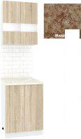 Готовая кухня Кортекс-мебель Корнелия Экстра 60рс2д (дуб сонома/мадрид)