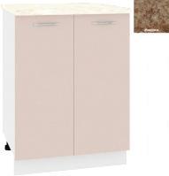 Шкаф напольный Кортекс-мебель Корнелия Лира НШ60р (капучино/мадрид)