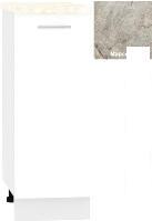 Шкаф напольный Кортекс-мебель Корнелия Лира НШ30р (белый/марсель)