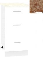 Шкаф напольный Кортекс-мебель Корнелия Лира НШ40р3ш (белый/мадрид)