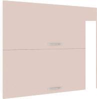 Шкаф навесной Кортекс-мебель Корнелия Лира ВШ80-2г (капучино)