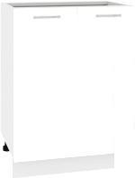 Шкаф напольный Кортекс-мебель Корнелия Лира НШ60р без столешницы (белый)