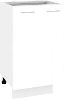 Шкаф напольный Кортекс-мебель Корнелия Лира НШ50р без столешницы (белый)