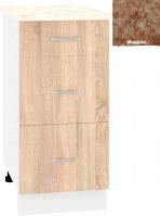 Шкаф напольный Кортекс-мебель Корнелия Лира НШ40р3ш (дуб сонома/мадрид)