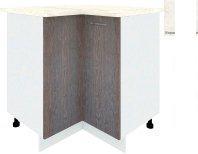 Шкаф напольный Кортекс-мебель Корнелия Лира НШУ угловой (береза/королевский опал)