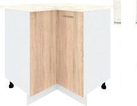 Шкаф напольный Кортекс-мебель Корнелия Лира НШУ угловой (дуб сонома/королевский опал)