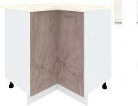 Шкаф напольный Кортекс-мебель Корнелия Лира НШУ угловой (оникс/королевский опал)