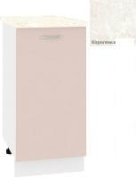 Шкаф напольный Кортекс-мебель Корнелия Лира НШ40р (капучино/королевский опал)