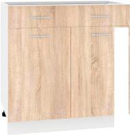 Шкаф напольный Кортекс-мебель Корнелия Лира НШ80р1ш без столешницы (дуб сонома)