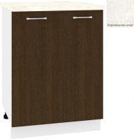 Шкаф напольный Кортекс-мебель Корнелия Лира НШ60р (венге/королевский опал)