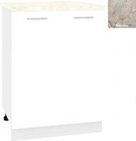 Шкаф напольный Кортекс-мебель Корнелия Лира НШ60р (белый/марсель)