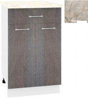 Шкаф напольный Кортекс-мебель Корнелия Лира НШ50р1ш (береза/марсель)